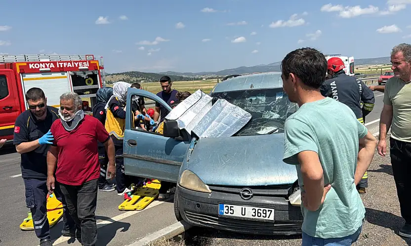 Konya'da feci kaza: 1'i ağır 5 yaralı