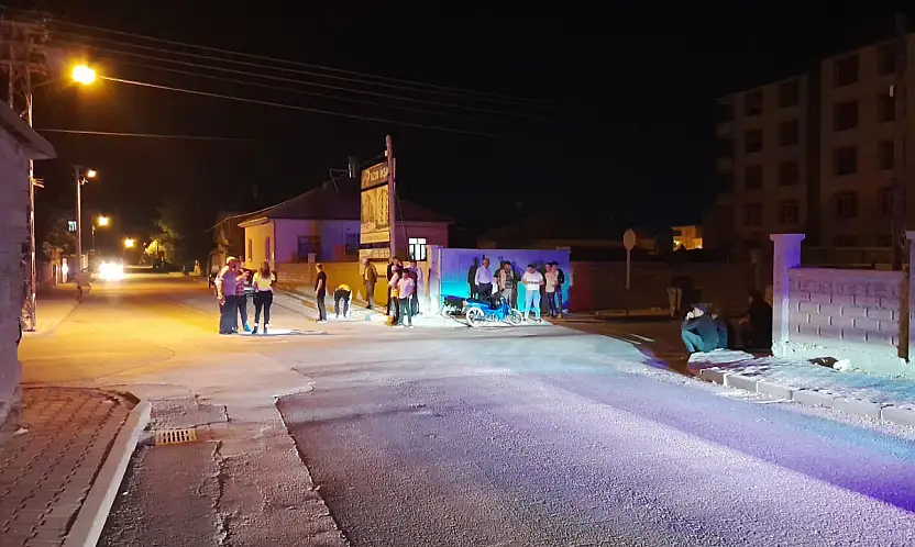 Konya'da feci kaza: Motosikletteki iki kişi hastaneye kaldırıldı