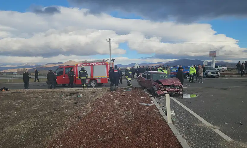 Konya'da iki otomobil çarpıştı: Muhammet Yusuf Teke hayatını kaybetti