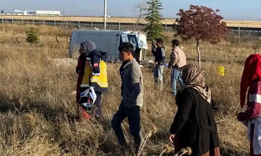 Konya'da işçi servisi kazası yaptı: Çok sayıda yaralı var!