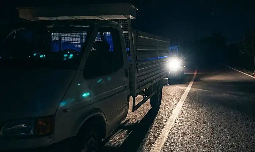 Konya'da kamyonet çalan hırsızların planı yarım kaldı