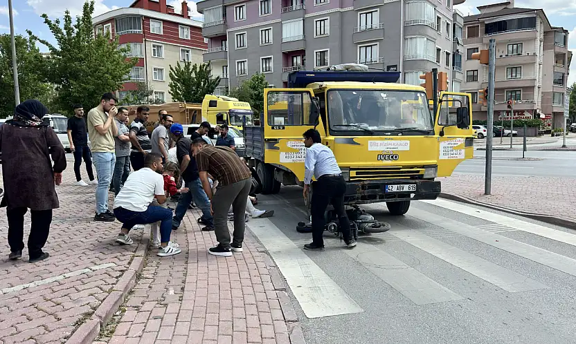 Konya'da kamyonet elektrikli bisikleti biçti: 3'ü çocuk 4 yaralı