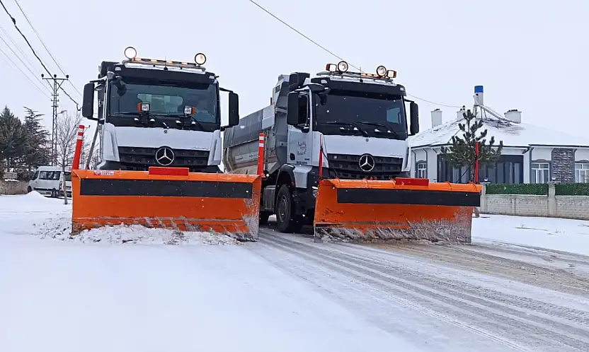 Konya'da kar bereketi, ilçede ulaşım seferberliği