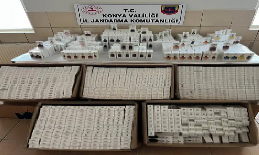 Konya'da koku oyunu bozuldu: 2 bin 500 şişe ele geçirildi