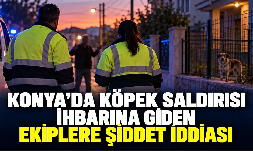 Konya'da köpek saldırısı ihbarına giden ekiplere şiddet iddiası