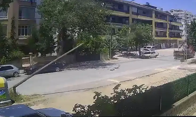 Konya'da korku dolu dakikalar: Güvenlik kamerası her şeyi kaydetti!