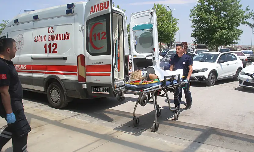 Konya'da korkutan kaza! 5 kişi hastaneye kaldırıldı