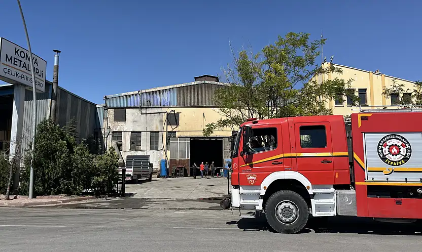 Konya'da metal fabrikasında patlama!