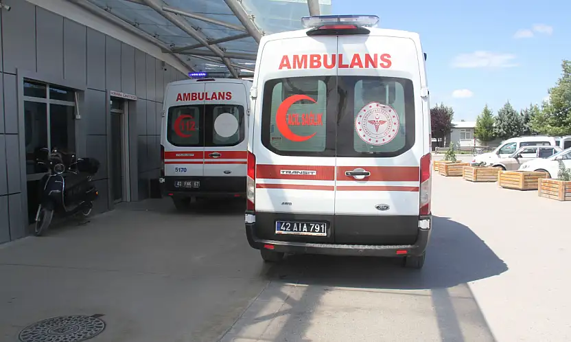 Konya'da motosiklet kazası