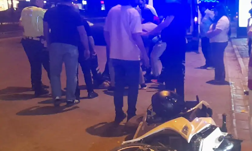 Konya'da motosiklet sürücüsü ölümden döndü!