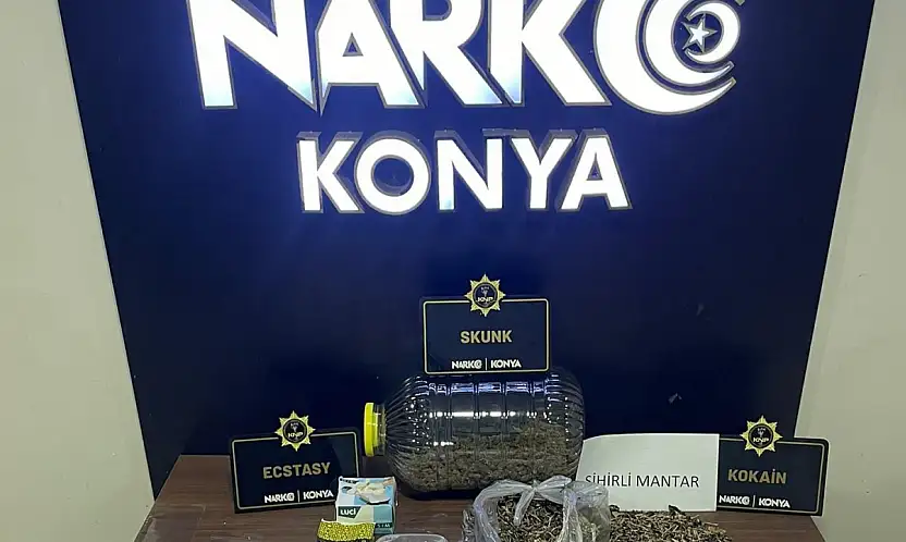 Konya'da narkotik ekiplerden nefes kesen operasyon: 8 gözaltı