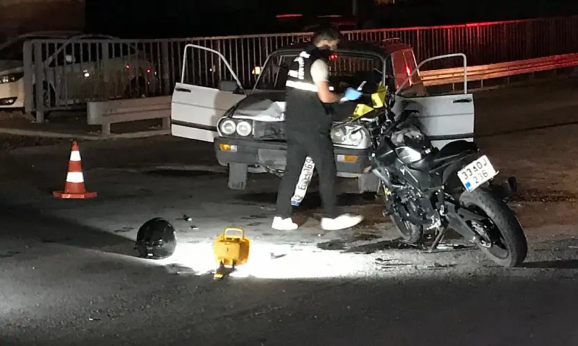Konya'da otomobil ile motosiklet çarpıştı! 1 kişi ağır yaralı