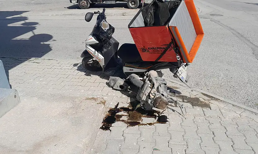 Konya'da otomobil ve motosiklet çarpıştı