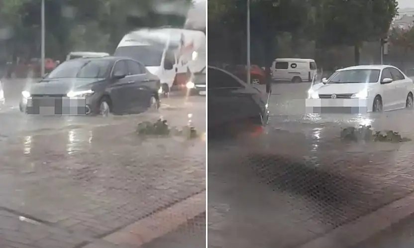 Konya'da sağanak alarmı: Logarlar taştı, trafik felç oldu