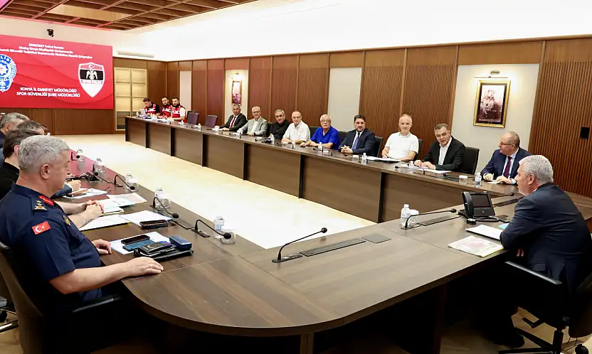 Konya'da spor müsabakaları öncesi güvenlik toplantısı