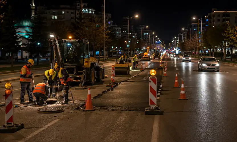 Konya'da sürücüler dikkat: 4 kritik noktada yol kapama ve daraltma uygulanacak