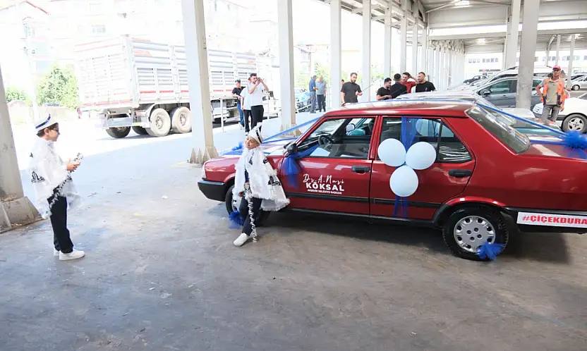 Konya'da Tofaş konvoyuyla sünnet şöleni