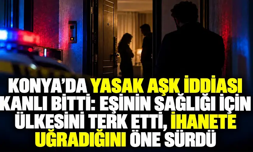 Konya'da yasak aşk iddiası kanlı bitti: Eşinin sağlığı için ülkesini terk etti, ihanete uğradığını öne sürdü