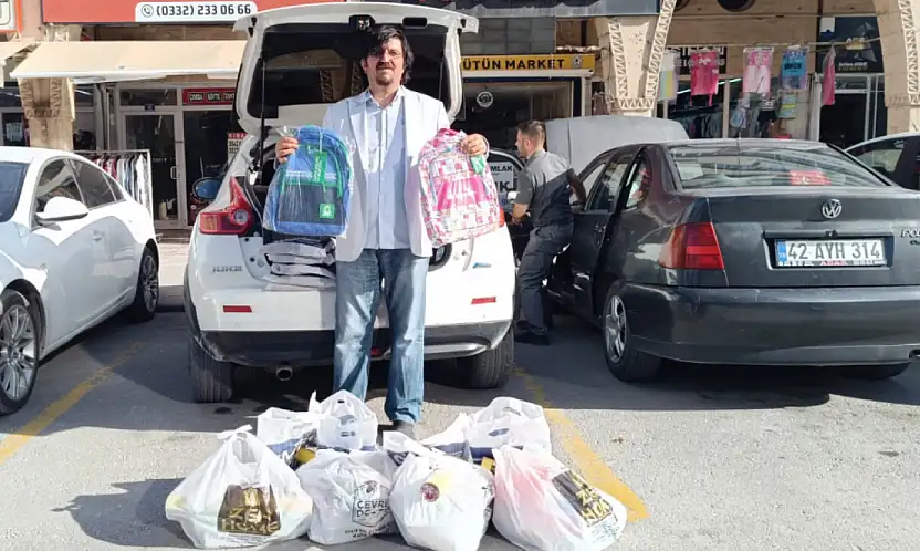 Konya'da yetim ve ihtiyaç sahibi öğrencilere anlamlı destek