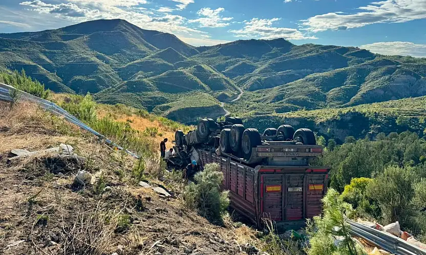 Konya'da yola çıkan TIR sürücüsü feci şekilde can verdi!