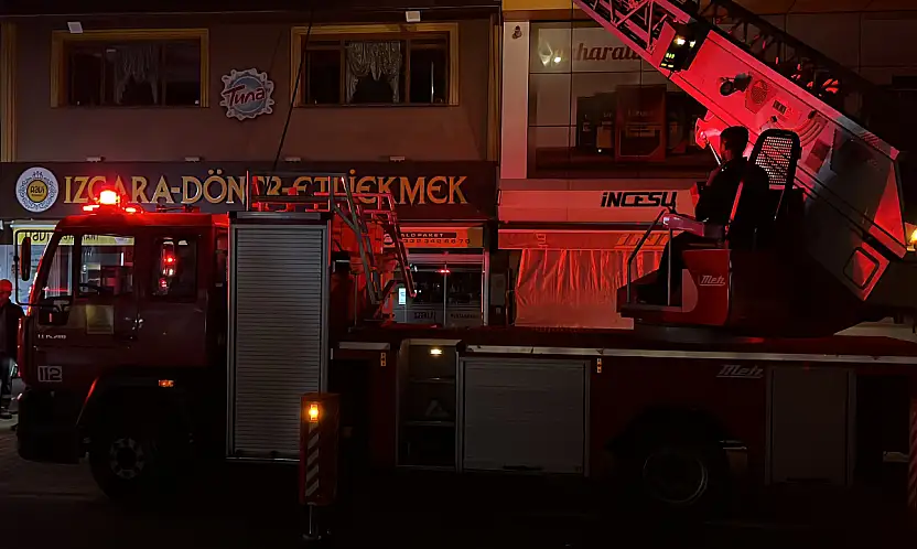 Konya'daki etliekmek fırınında yangın paniği