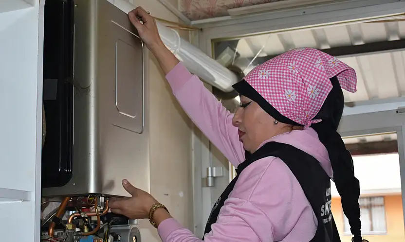 Konya'daki kadın tesisatçı sektörde fark yaratıyor