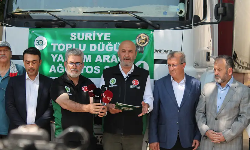 Konya'dan Suriye'ye 80 milyon TL'lik yardım!