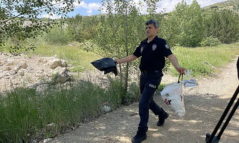 Konya'nın kirini polislerin çalışması ortaya çıkardı: Takdir topladılar!