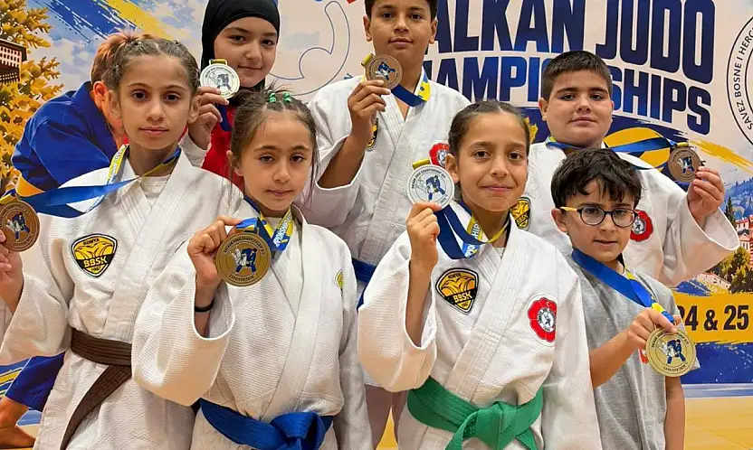 Konya'nın minik judocularından Balkanlar'da madalya yağmuru