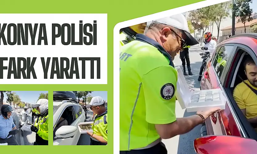 Konya polisi trafik denetiminde fark yaratıyor: Trafikte yalnızca ceza yok, takdir var