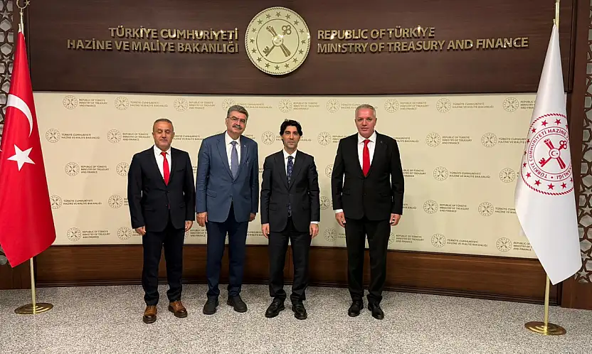 Konya SMMMO heyeti Bakan Şimşek ile görüştü