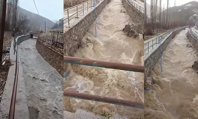 Konya'ya bereket yağdı, dereler coştu