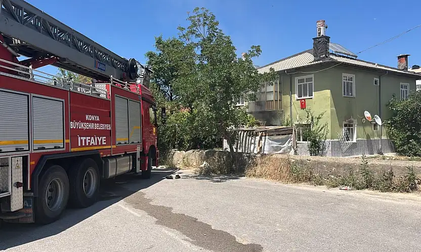 Konya'da yangın paniği: Evde mahsur kalan 6 kardeş için zamanla yarış!