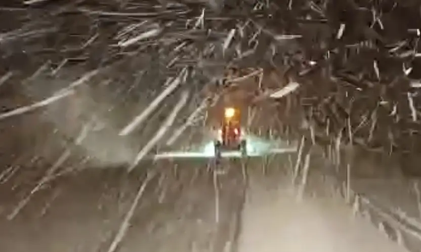 Konya yolunda karın kalınlığı 10 santimetreye ulaştı