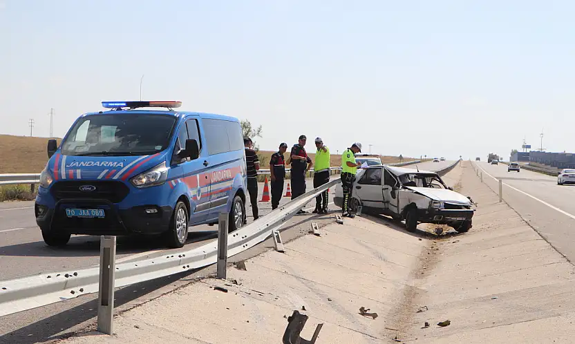 Konya yolunda kaza! Tofaş iki büklüm oldu