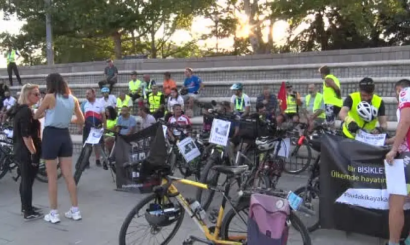 Konya yolundaki acı kayıp için başkentte pedalladılar