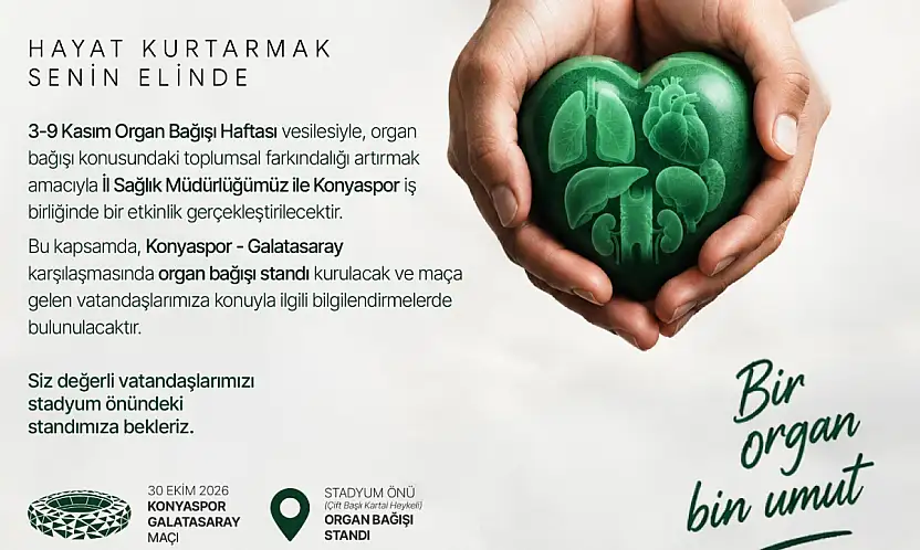 Konyaspor'dan organ bağışı farkındalığı için anlamlı etkinlik