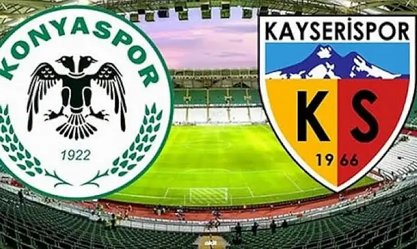 Konyaspor - Kayserispor maçında ilk yarıda gol sesi çıkmadı!