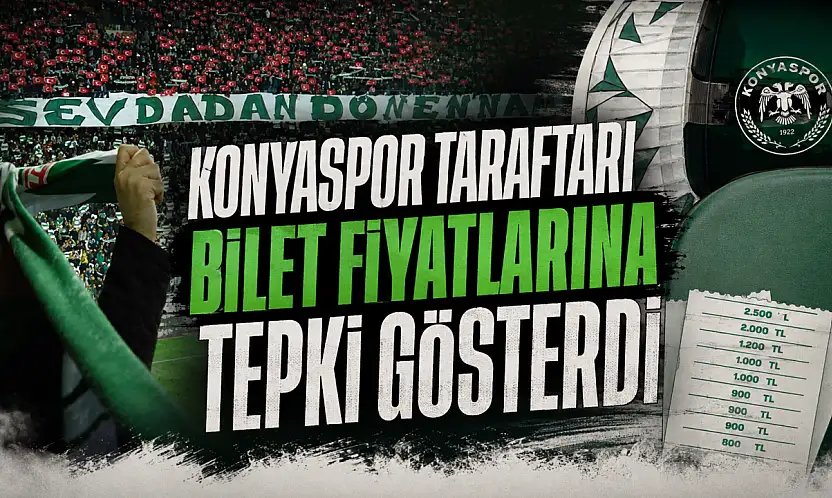 Konyaspor taraftarı bilet fiyatlarına tepki gösterdi