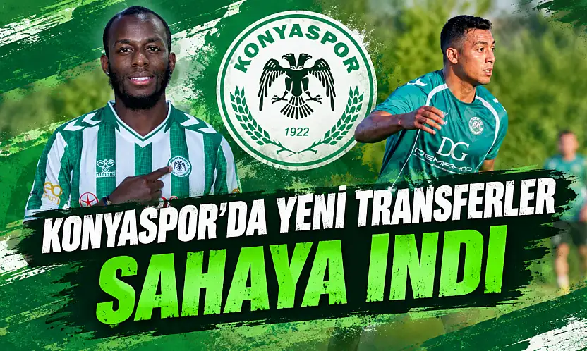 Konyaspor'un yeni transferleri ilk kez sahaya indi!