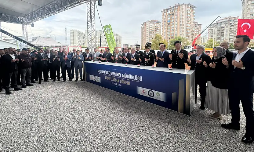 Meram'da 200 milyon TL'lik emniyet binasının temeli atıldı: Sürpriz tramvay hattı müjdesi verildi!