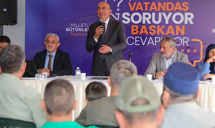Meram'da iletişim köprüsü kuruldu: Vatandaş sordu, Başkan Kavuş cevapladı
