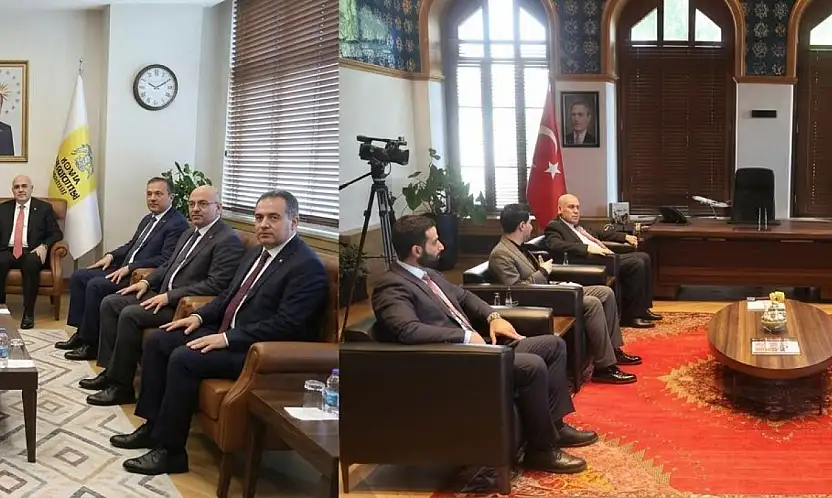 Protokol değil kardeşlik buluşması: Konya'da ortak çalışmalar ele alındı