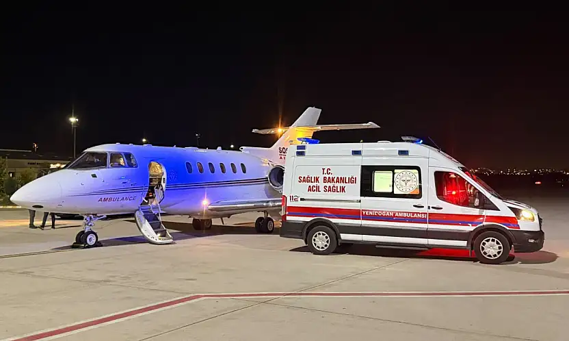 Uçak ambulans bebek Eylül için havalandı: Tedavi için adres Konya oldu