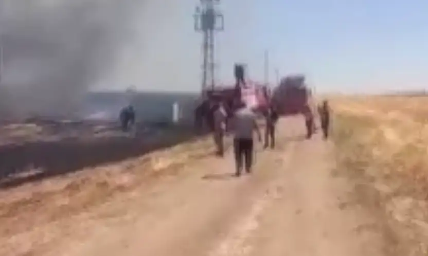 Yangına müdahale ederken ölümle burun buruna geldiler!