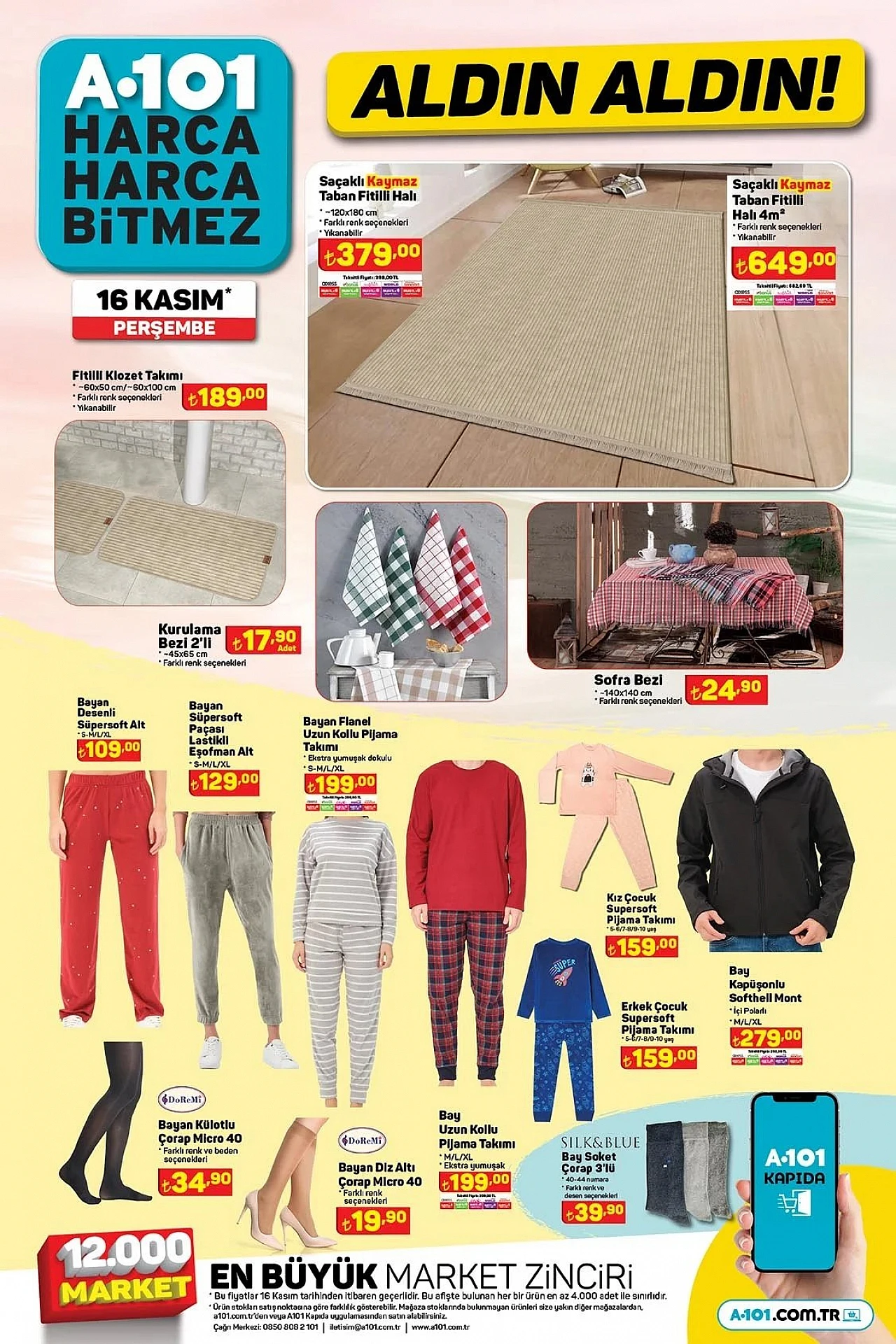 16 Kasım A101 aktüel kataloğu yayımlandı! Hangi ürünler indirimde? işte detaylar...