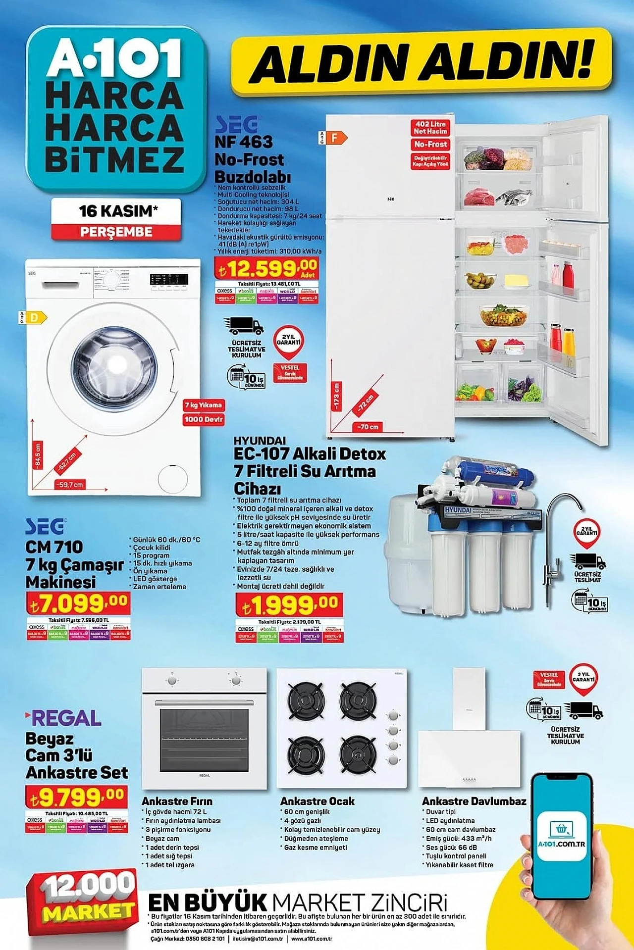 16 Kasım A101 aktüel kataloğu yayımlandı! Hangi ürünler indirimde? işte detaylar...
