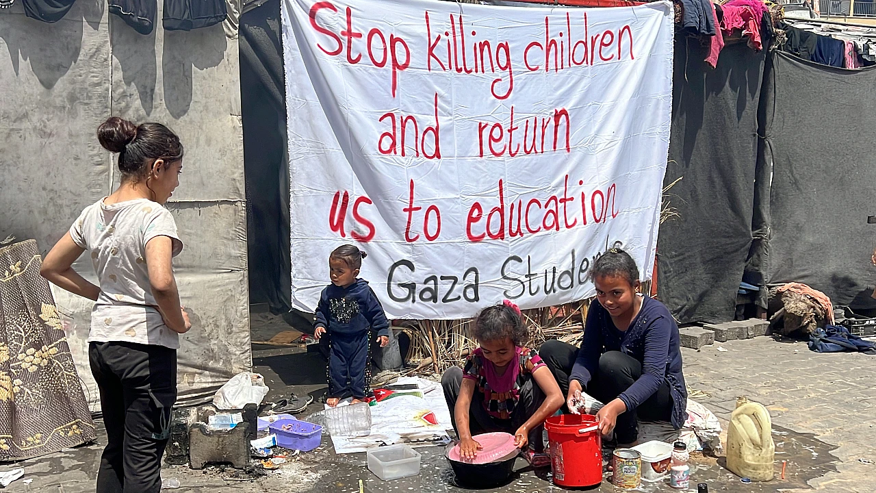 Gazze'deki çocuklar, dayanışma gösterilerine teşekkür etti