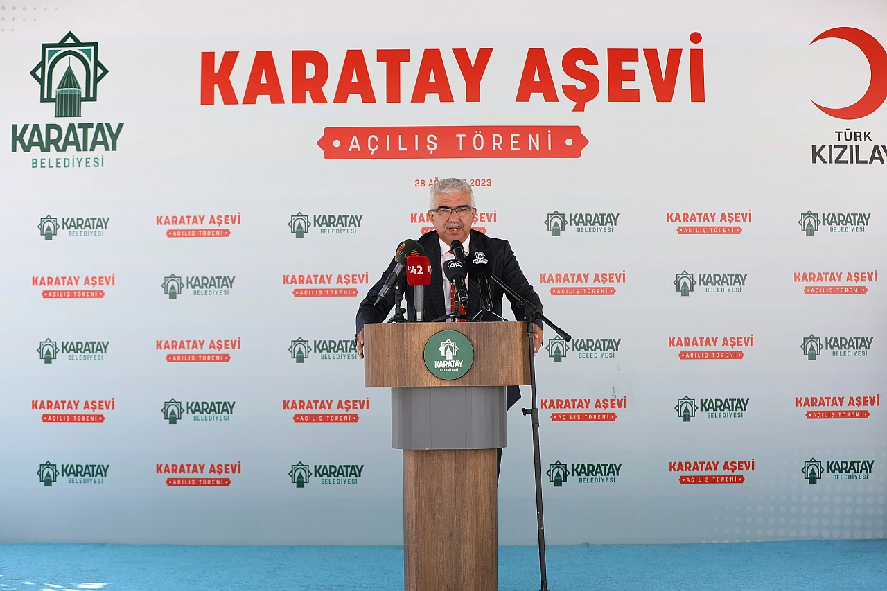 Konya'da 10 bin kişi kapasiteli Karatay Aşevi açıldı