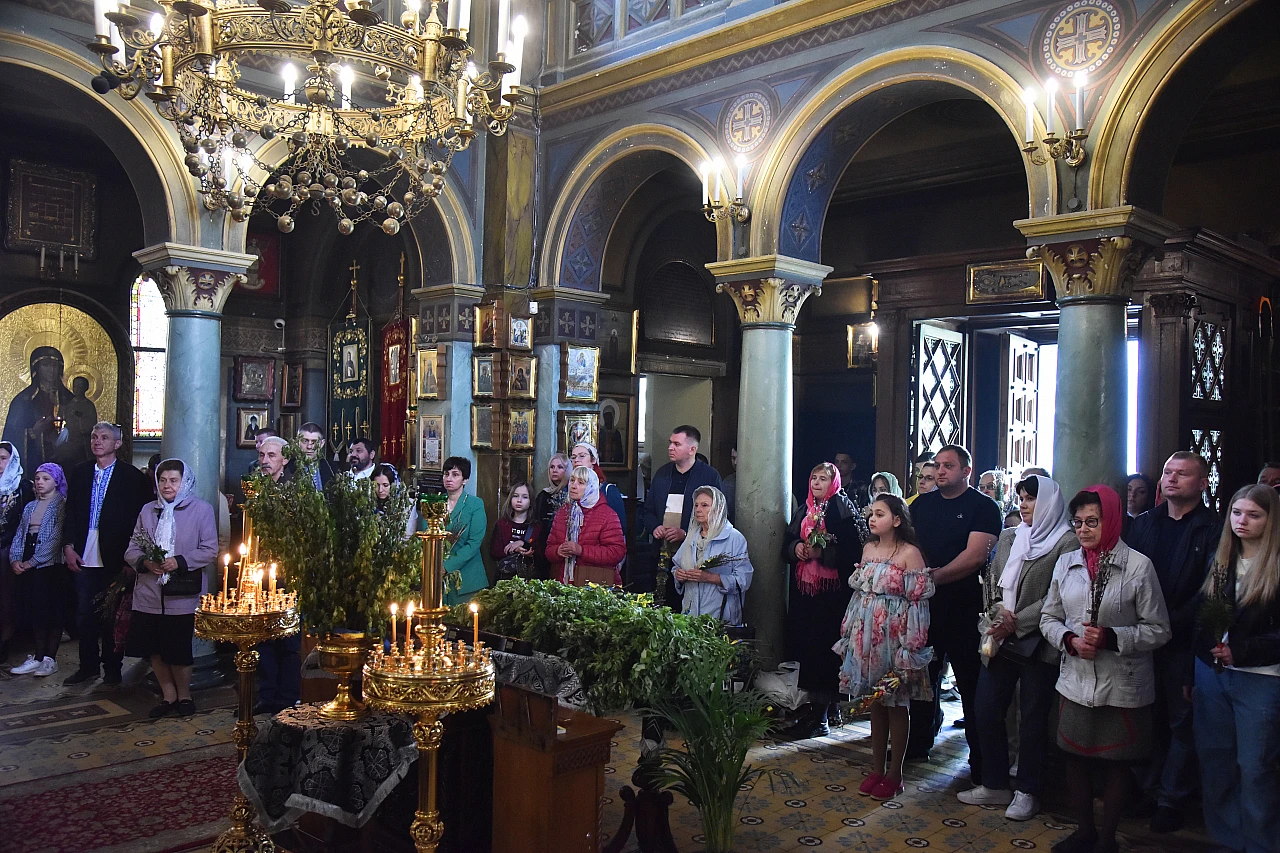 Lviv'deki Ortodoks Kilisesi'nde 'Palmiye Pazarı' kutlandı